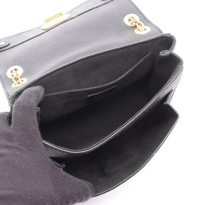 ヴァヴァンBB モノグラムアンプラント ノワール Wチェーンショルダーバッグ レザー ブラック ルイヴィトン バッグ LOUIS VUITTON