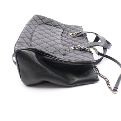 マトラッセ チェーンショルダーバッグ レザー ブラック コンビ金具 シャネル バッグ CHANEL