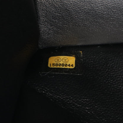 マトラッセ チェーンショルダーバッグ エナメルレザー ブラック ゴールド金具 シャネル バッグ CHANEL