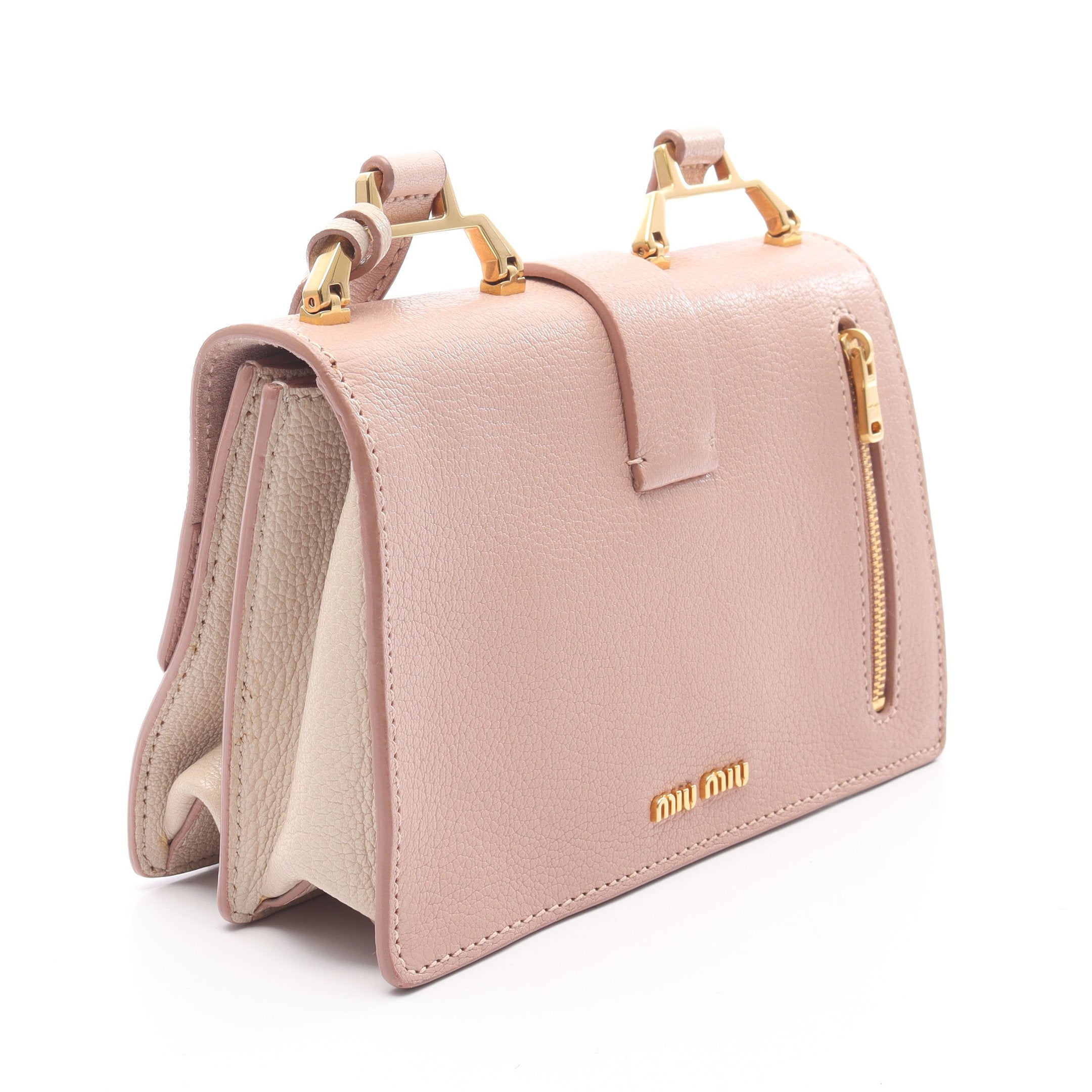 MADRAS マドラス ショルダーバッグ レザー ピンク ミュウミュウ – RECLO