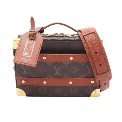 LOUIS VUITTON × NBA ハンドル ソフトトランク モノグラム ハンドバッグ PVC レザー ブラウン 2WAY ルイヴィトン バッグ LOUIS VUITTON