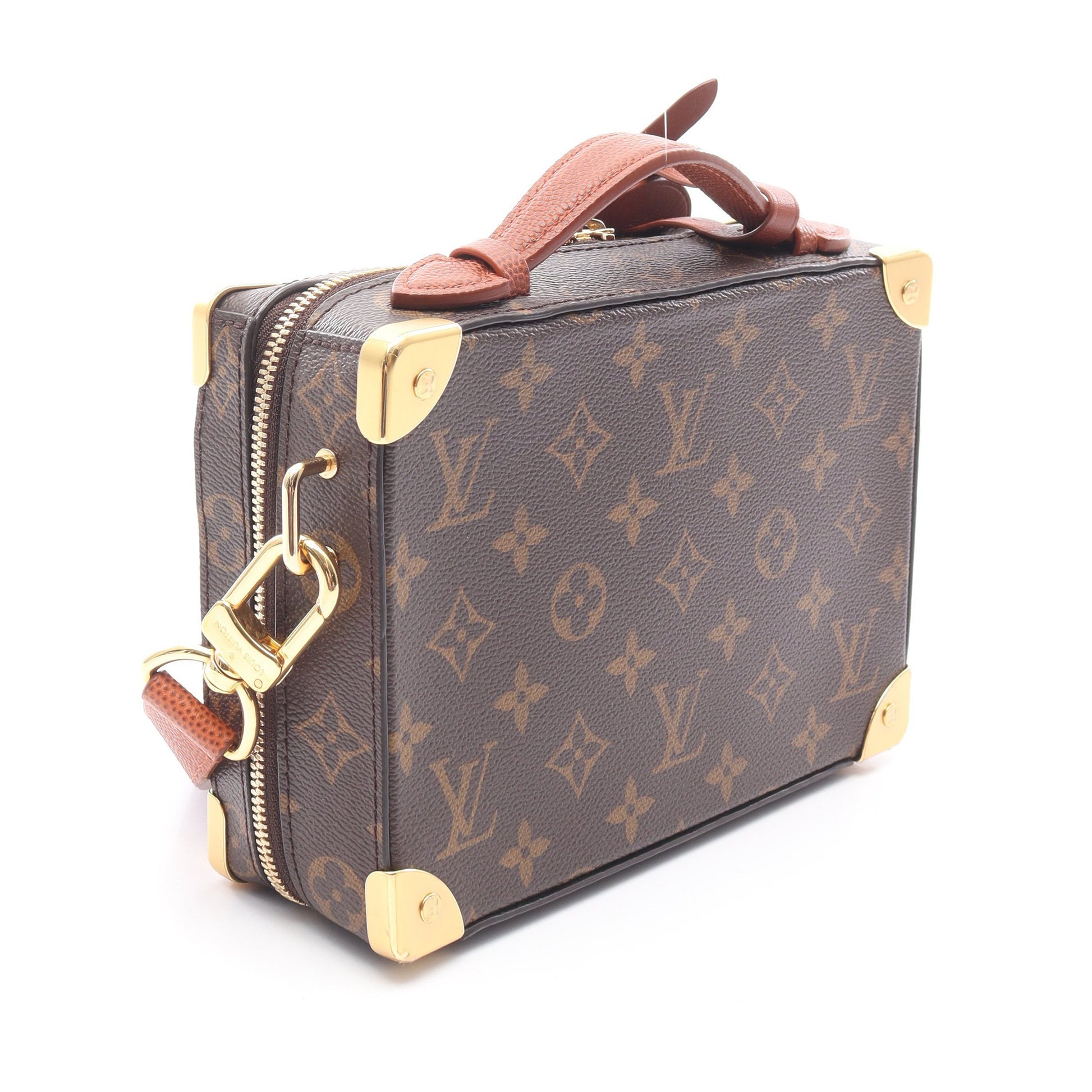 LOUIS VUITTON × NBA ハンドル ソフトトランク モノグラム ハンドバッグ PVC レザー ブラウン 2WAY ルイヴィトン バッグ LOUIS VUITTON