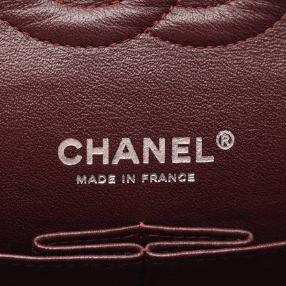 マトラッセ Wフラップ Wチェーンショルダーバッグ キャビアスキン ブラック シルバー金具 シャネル バッグ CHANEL