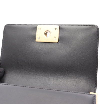 ボーイシャネル スモール チェーンショルダーバッグ ラムスキン ブラック ゴールド金具 シャネル バッグ CHANEL