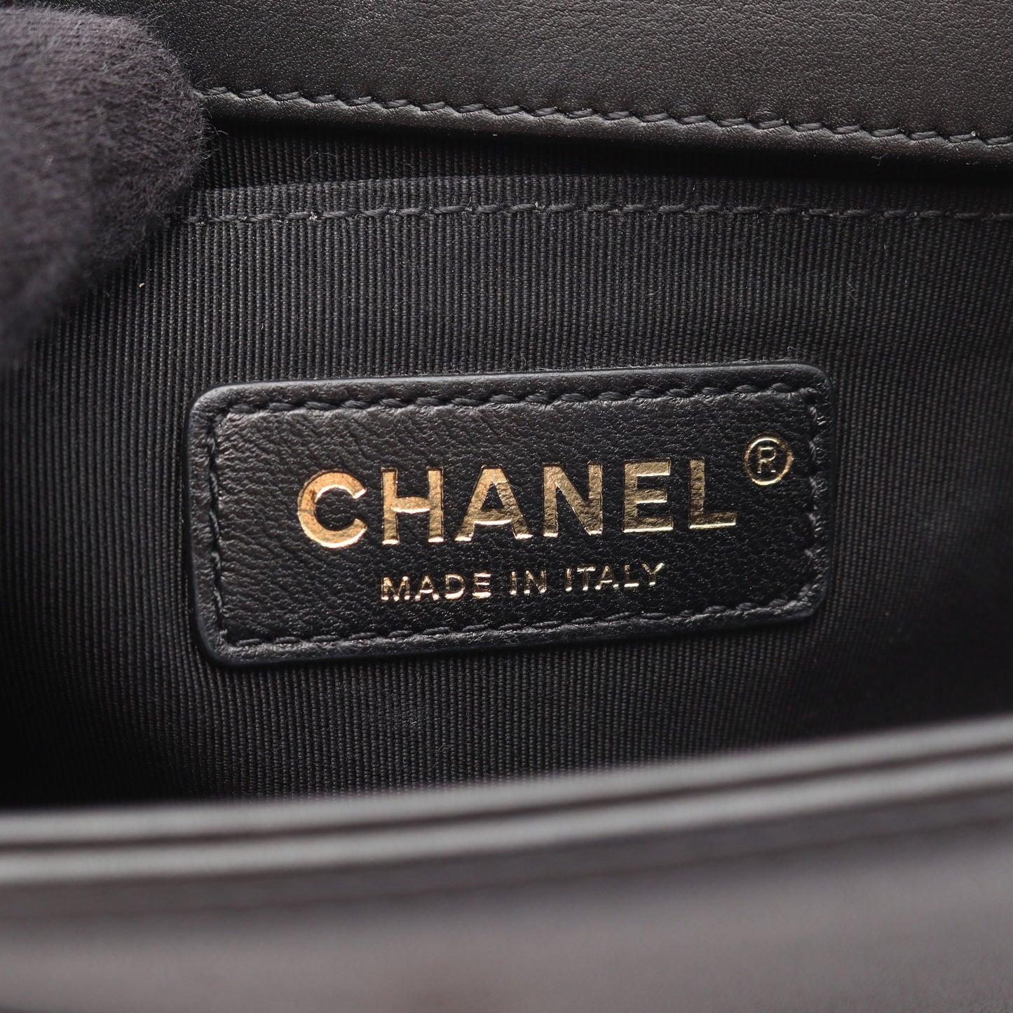 ボーイシャネル スモール チェーンショルダーバッグ ラムスキン ブラック ゴールド金具 シャネル バッグ CHANEL