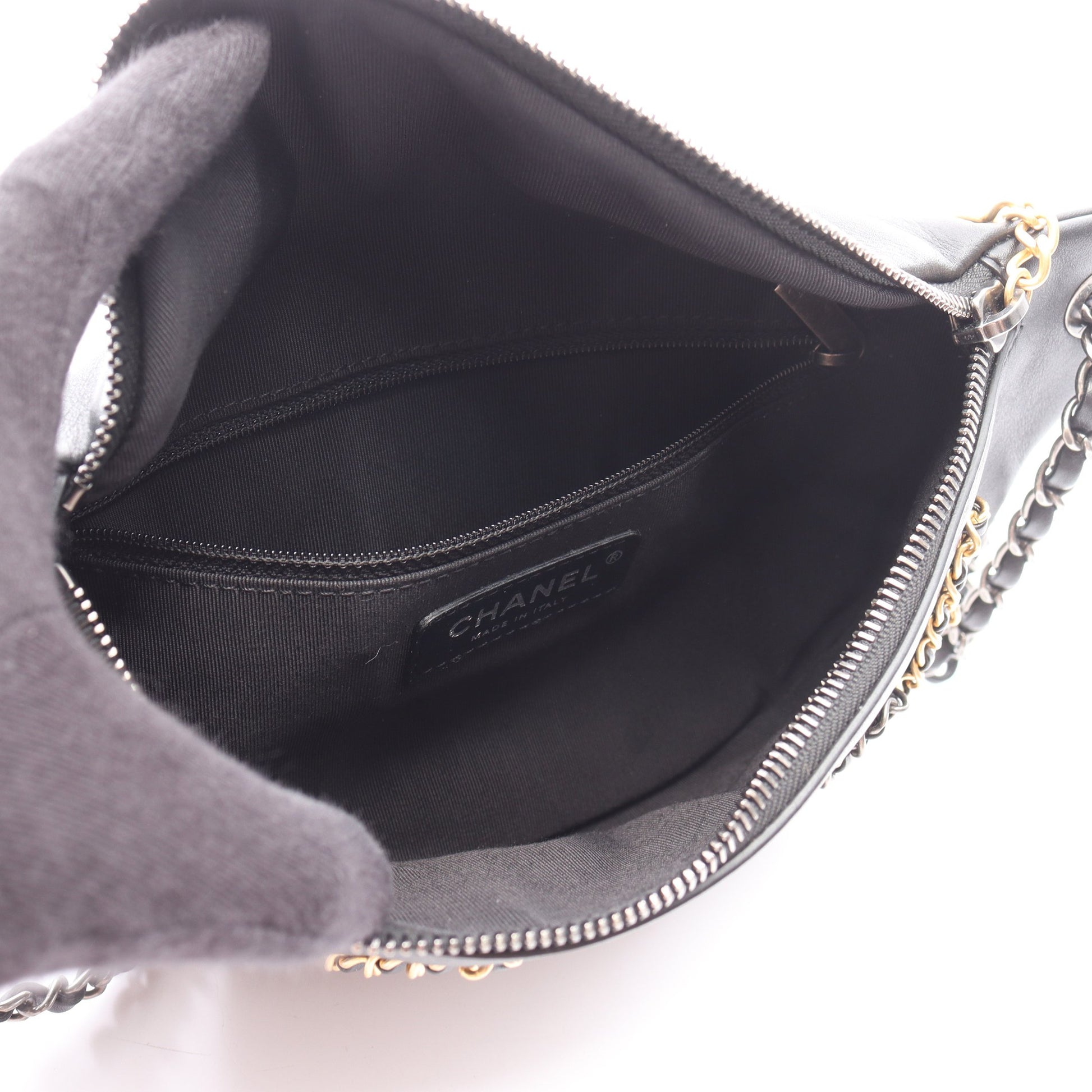 ココマーク ウエストバッグ レザー ブラック コンビ金具 シャネル バッグ CHANEL