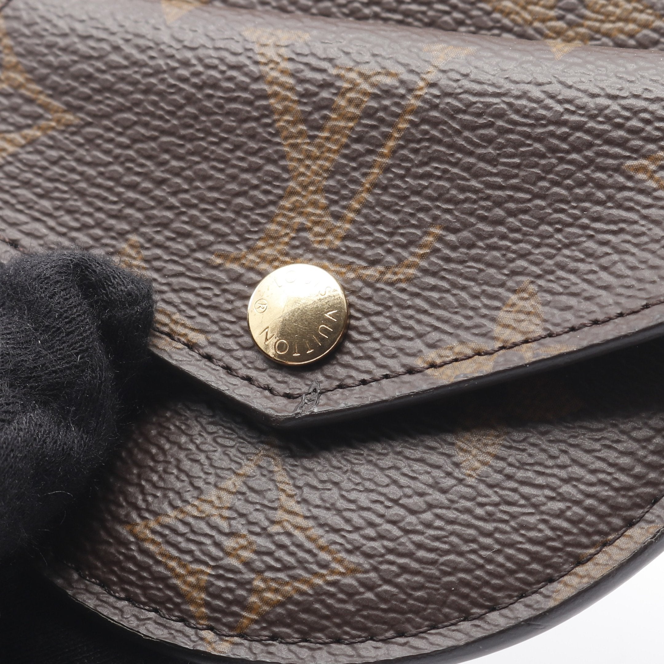 マルチポケットウエストバッグ ブラウン サンチュール デイリー マルチポケット モノグラム ウエストバッグ