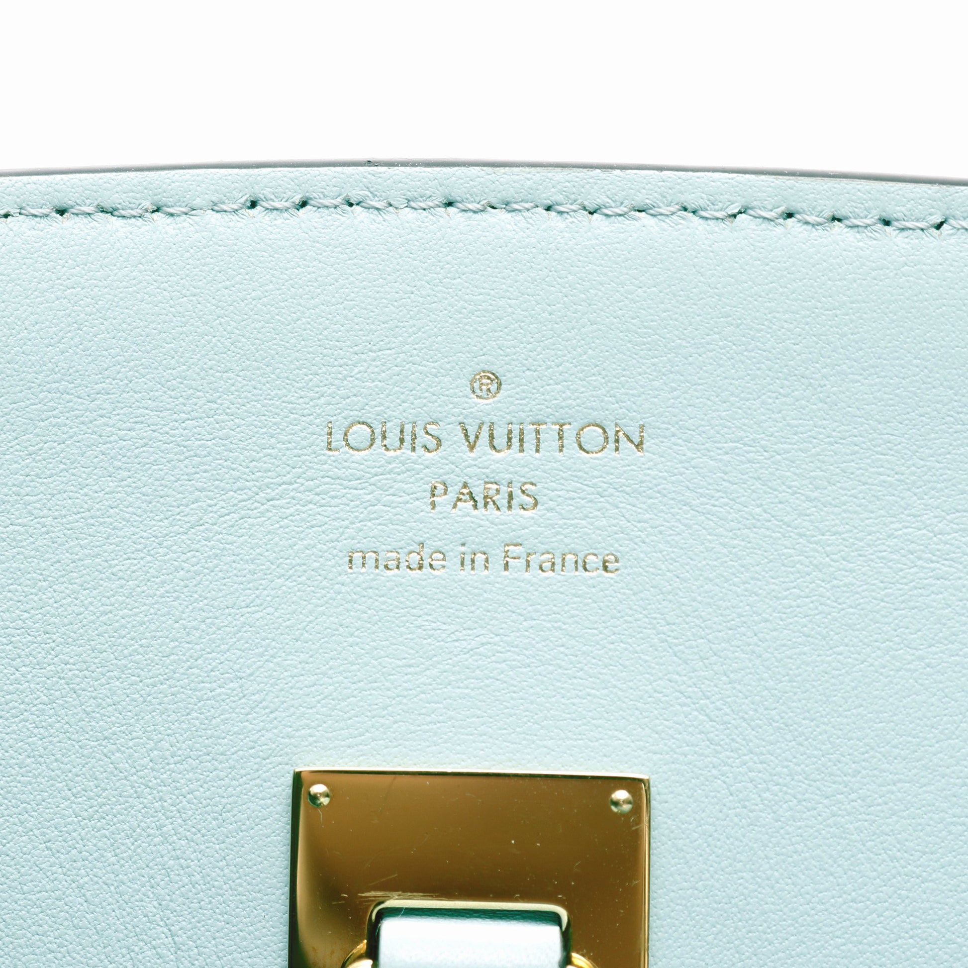 ミラPM エギュマリーヌ ハンドバッグ レザー ライトブルー 2WAY ルイヴィトン バッグ LOUIS VUITTON