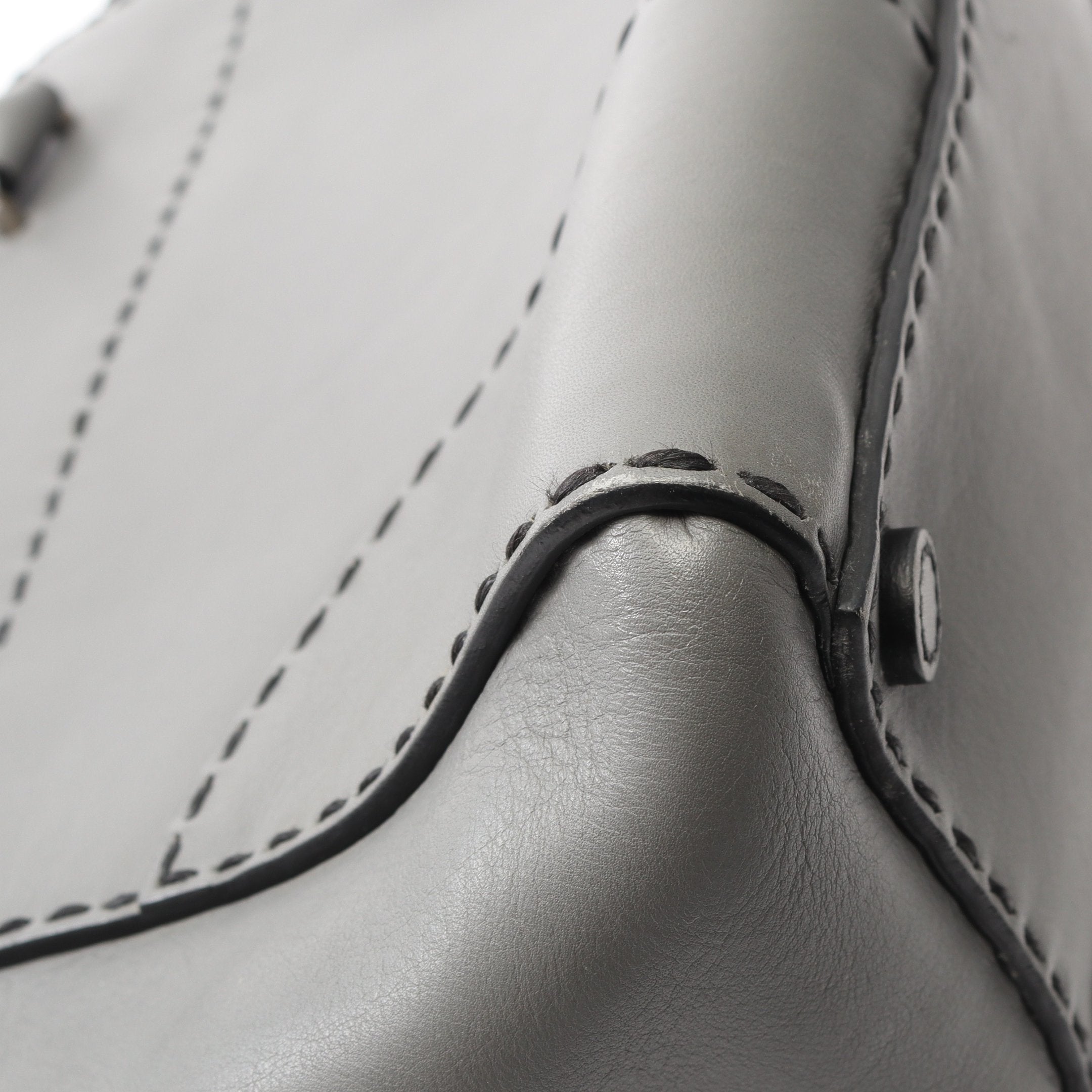 CITY CALF ハンドバッグ レザー グレー 2WAY プラダ – RECLO