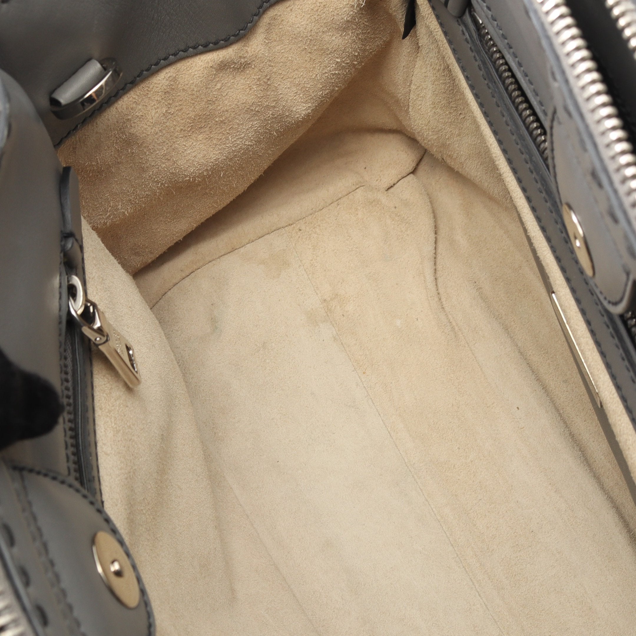 CITY CALF ハンドバッグ レザー グレー 2WAY プラダ – RECLO