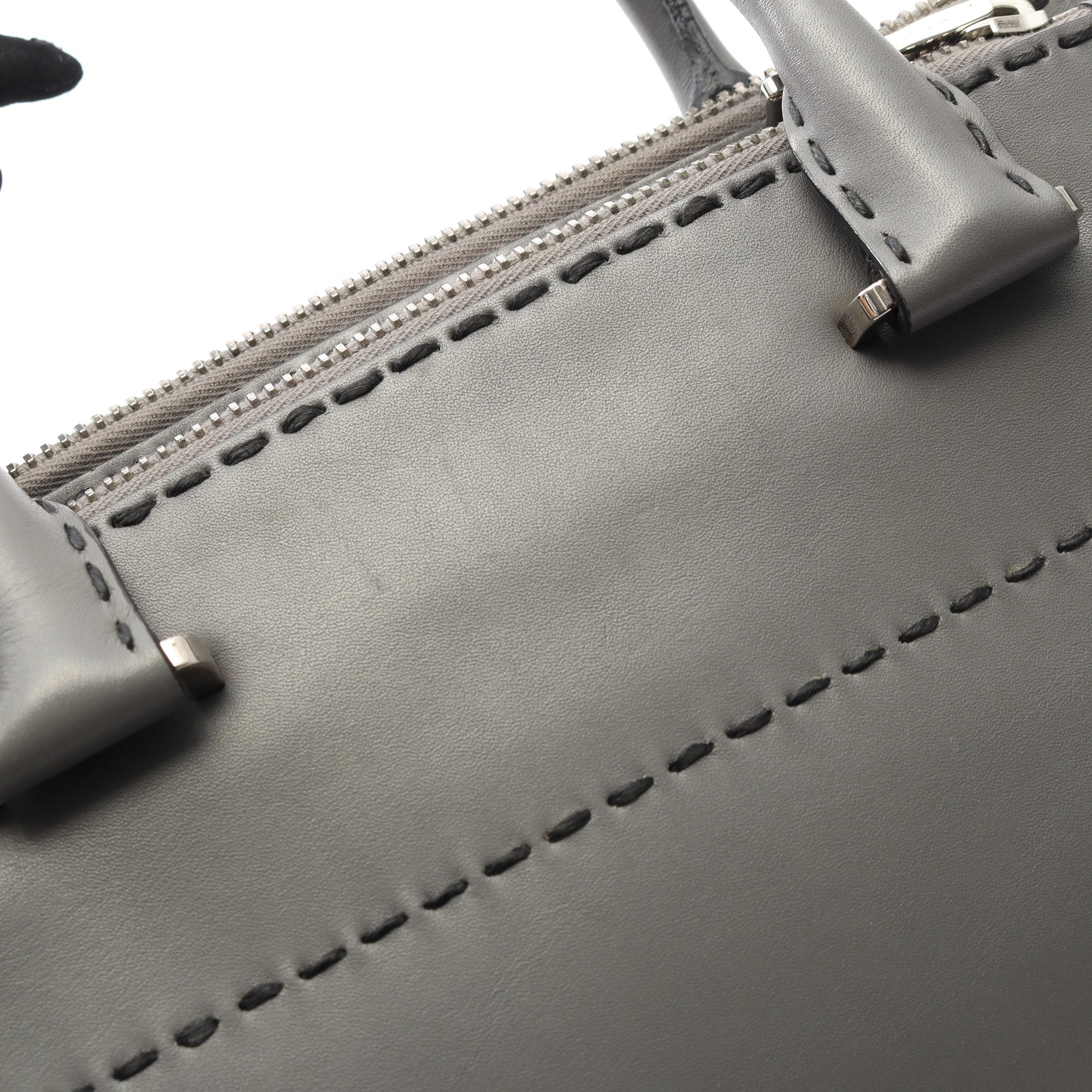 CITY CALF ハンドバッグ レザー グレー 2WAY プラダ – RECLO