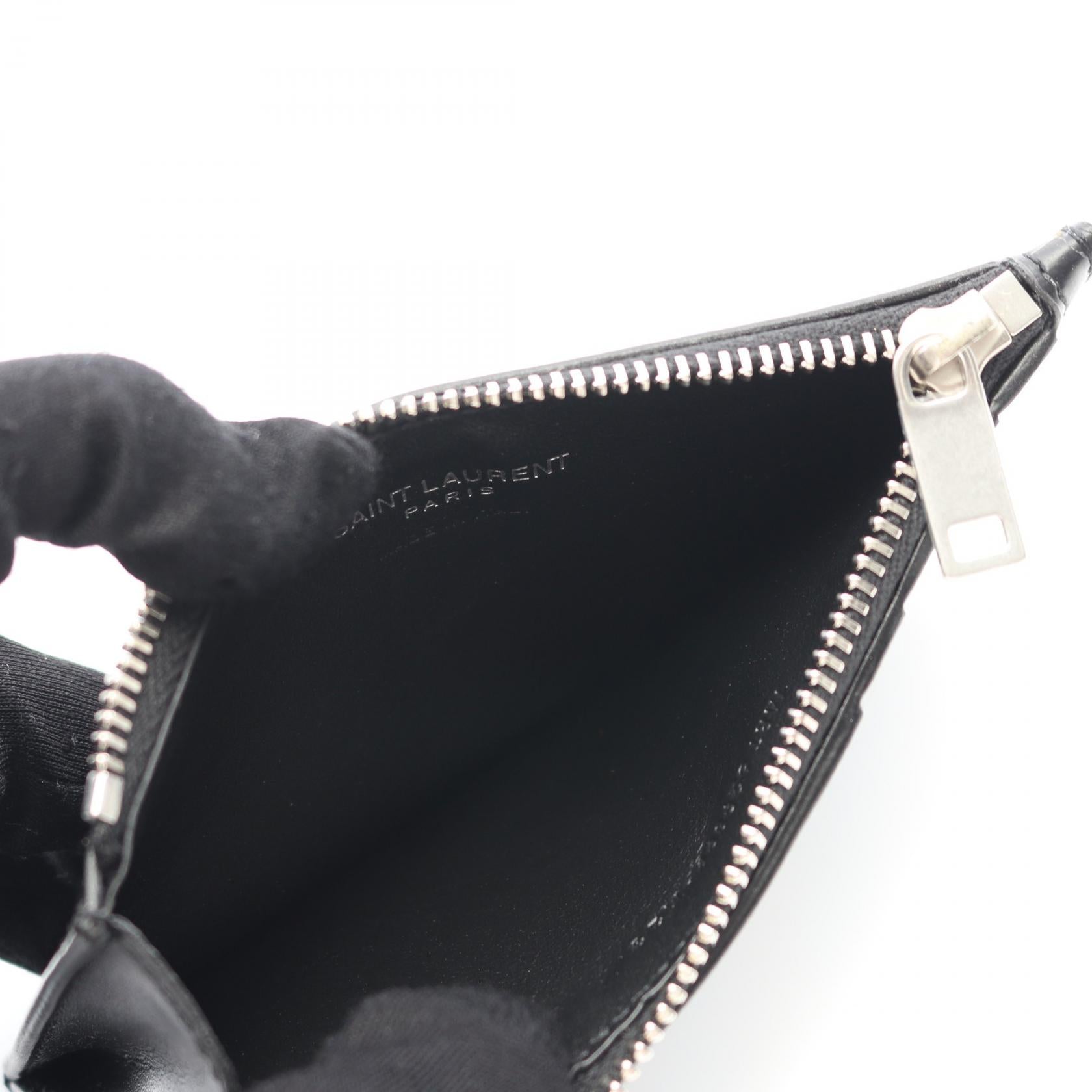 TINY MONOGRAM コインケース レザー ブラック サンローランパリ – RECLO