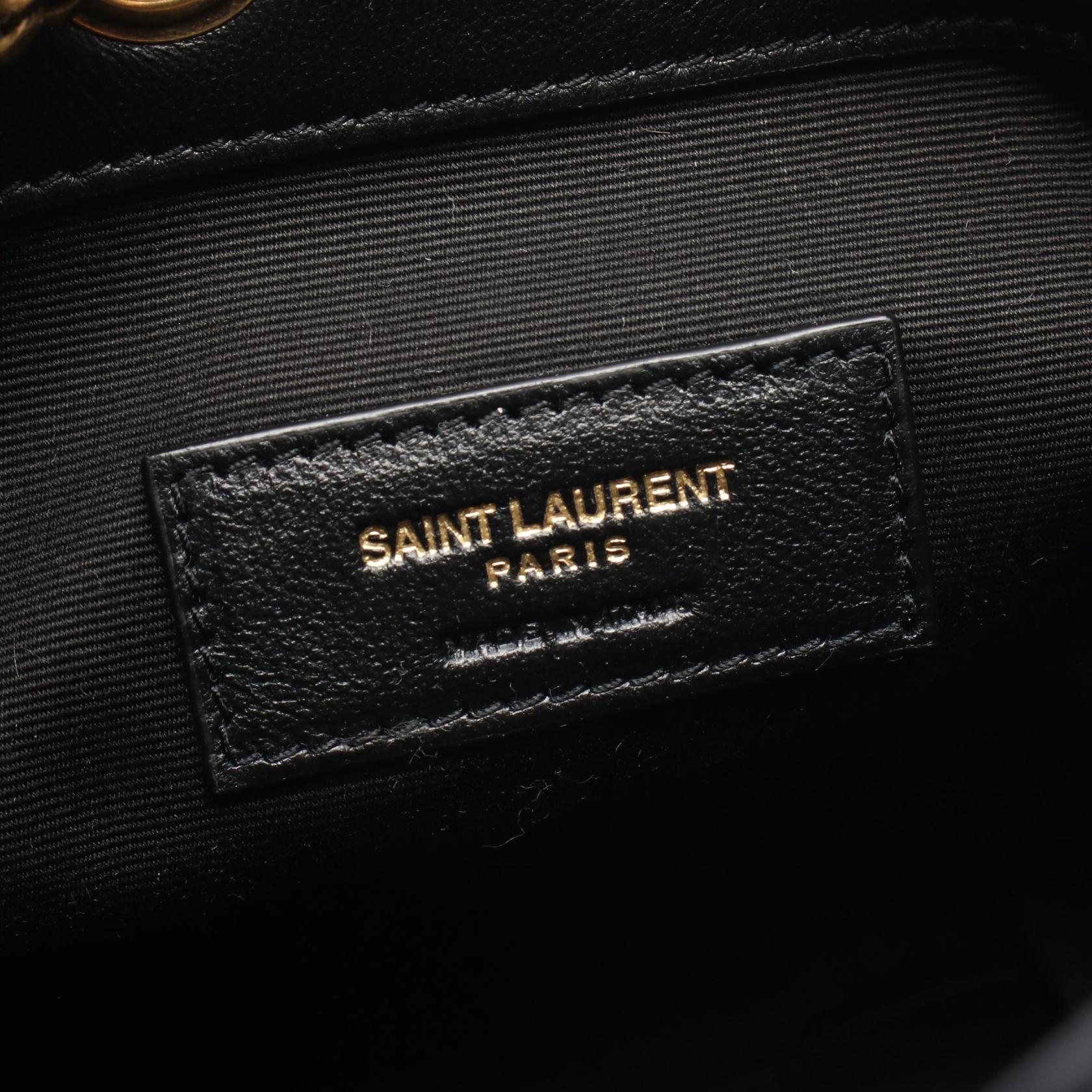 SAINT LAURENT PARIS サンローランパリ ショルダーバッグ ジョー ミニ バケットバッグ サンローランパリ ジョー ミニバケットバッグ SAINT LAURENT レザー黒