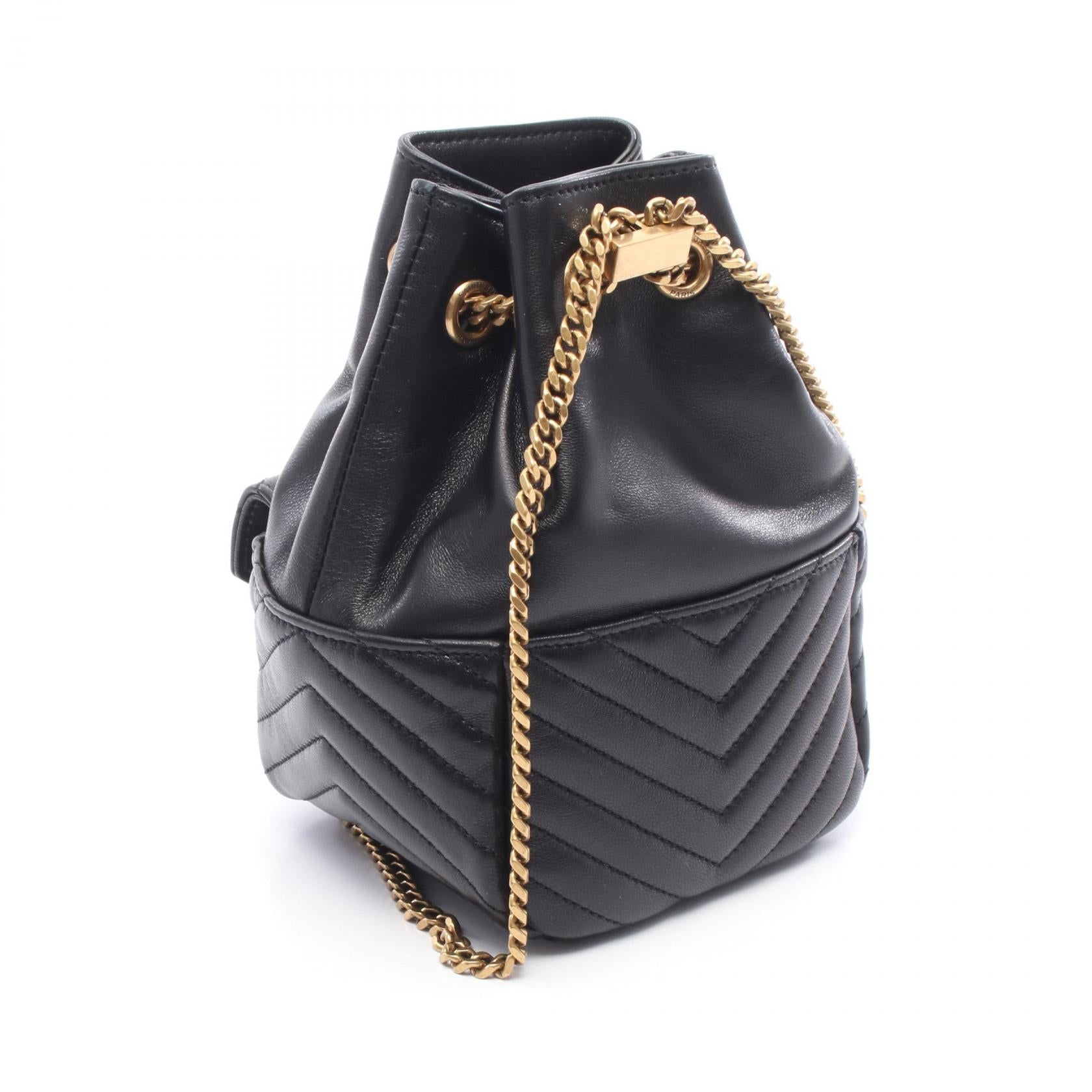 SAINT LAURENT PARIS サンローランパリ ショルダーバッグ ジョー ミニ バケットバッグ サンローランパリ ジョー ミニバケットバッグ SAINT LAURENT レザー黒