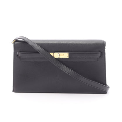 ケリーエラン ショルダーバッグ シェーブルシャムキラ ブラック ゴールド金具 B刻印 エルメス バッグ HERMES
