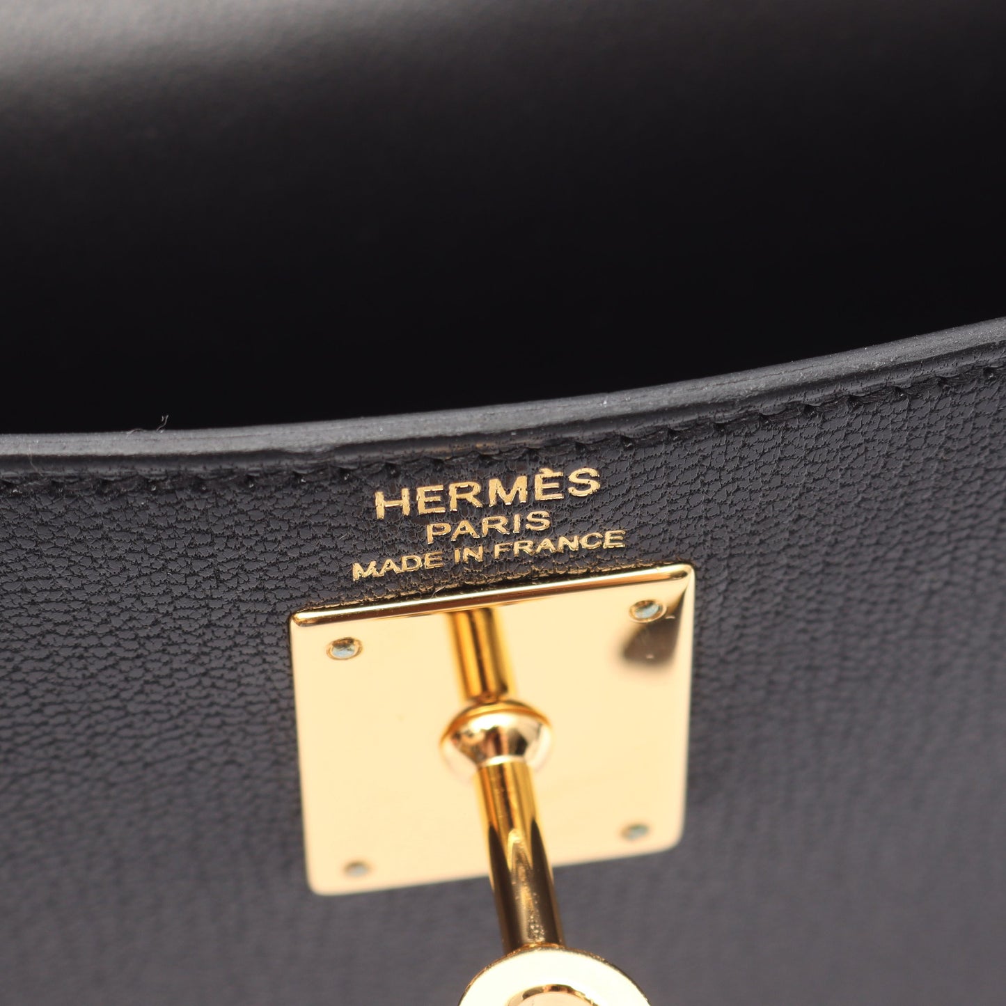 ケリーエラン ショルダーバッグ シェーブルシャムキラ ブラック ゴールド金具 B刻印 エルメス バッグ HERMES