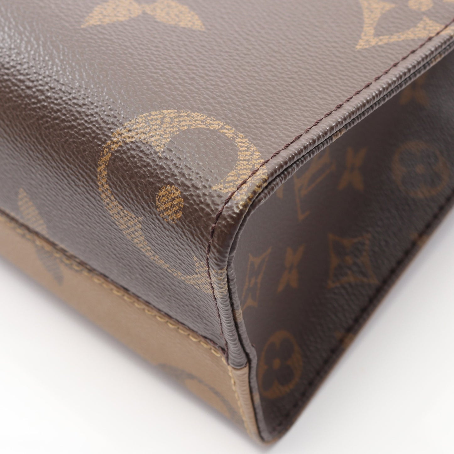 オンザゴーPM モノグラムジャイアント リバース ハンドバッグ PVC ブラウン ベージュ 2WAY ルイヴィトン バッグ LOUIS VUITTON