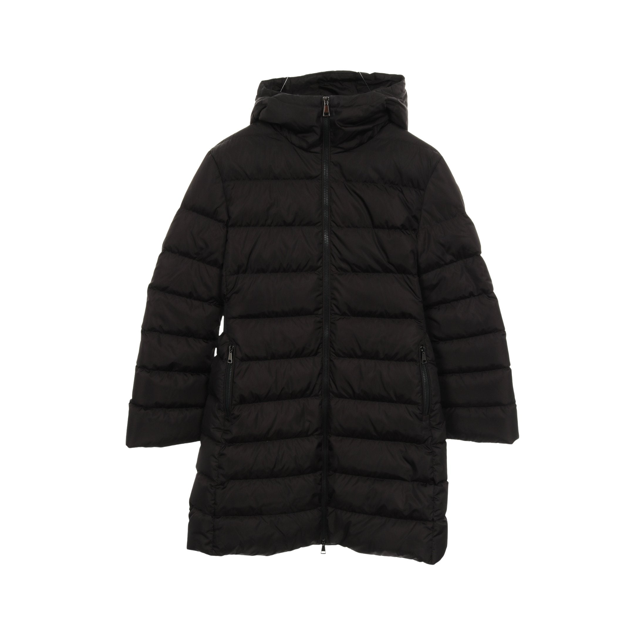 DOMBES ドンブ ダウンコート ナイロン ブラック フード付き