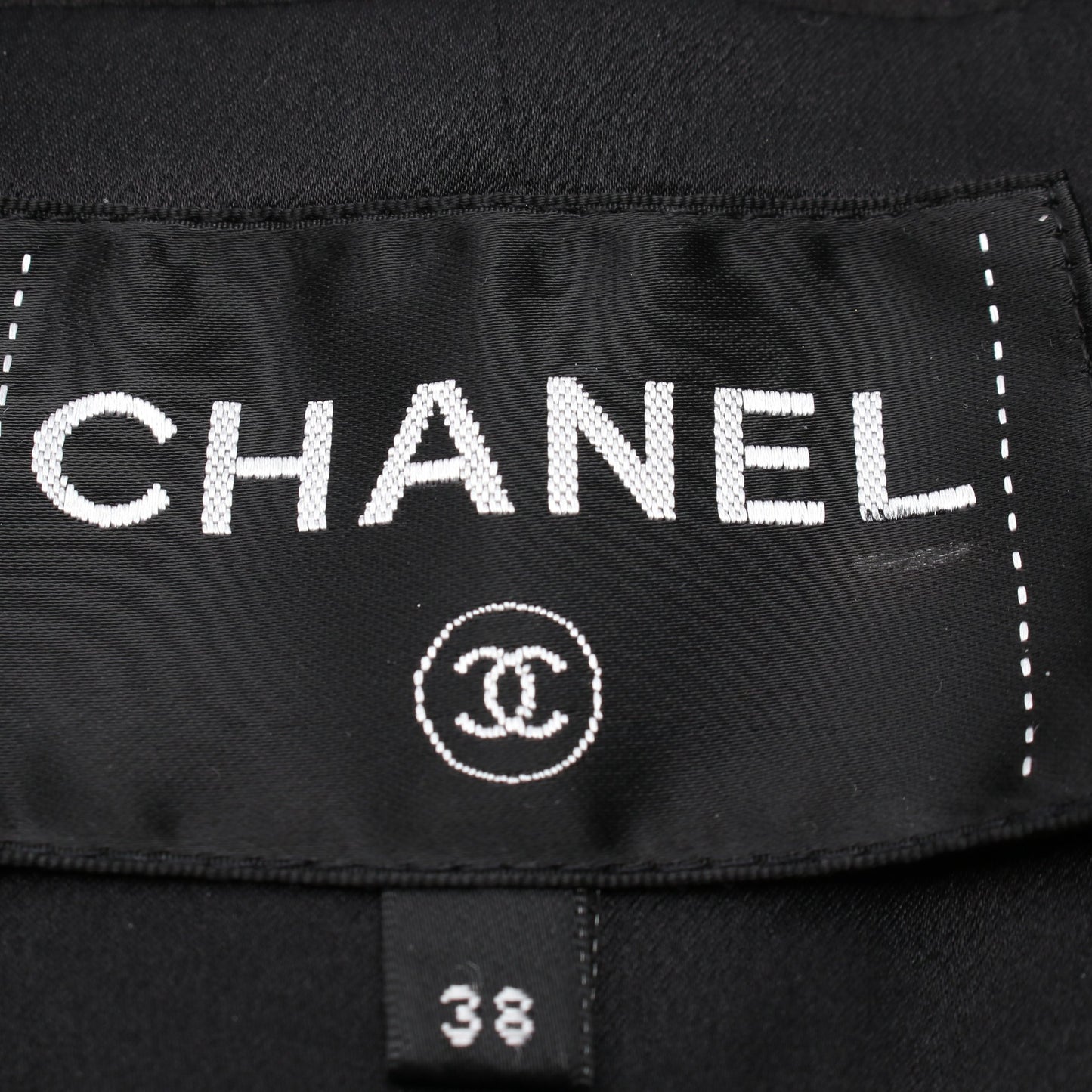 ココマークボタン ジャケット ナイロン ウール ブラック マルチカラー スパンコール シャネル アウター CHANEL
