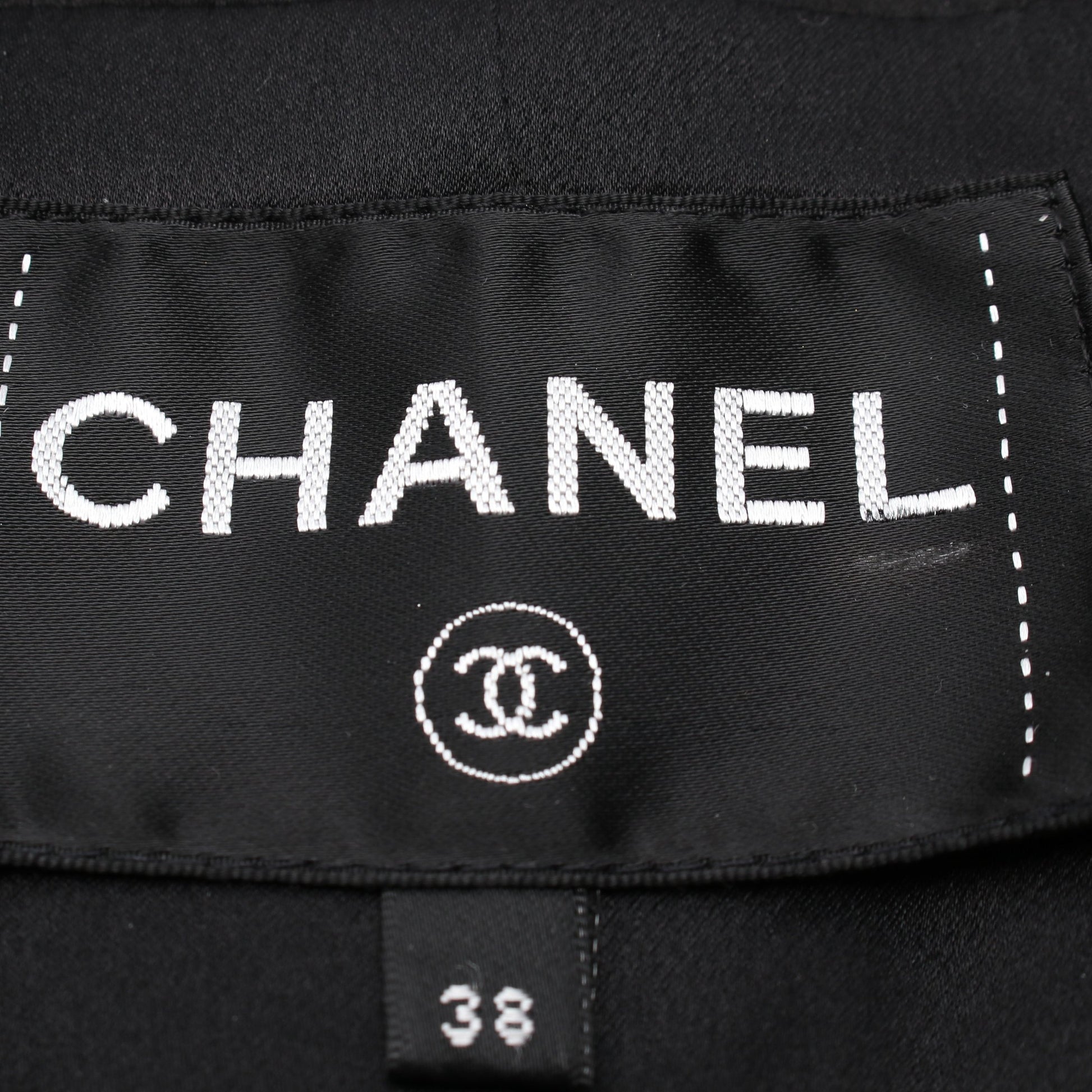 ココマークボタン ジャケット ナイロン ウール ブラック マルチカラー スパンコール シャネル アウター CHANEL