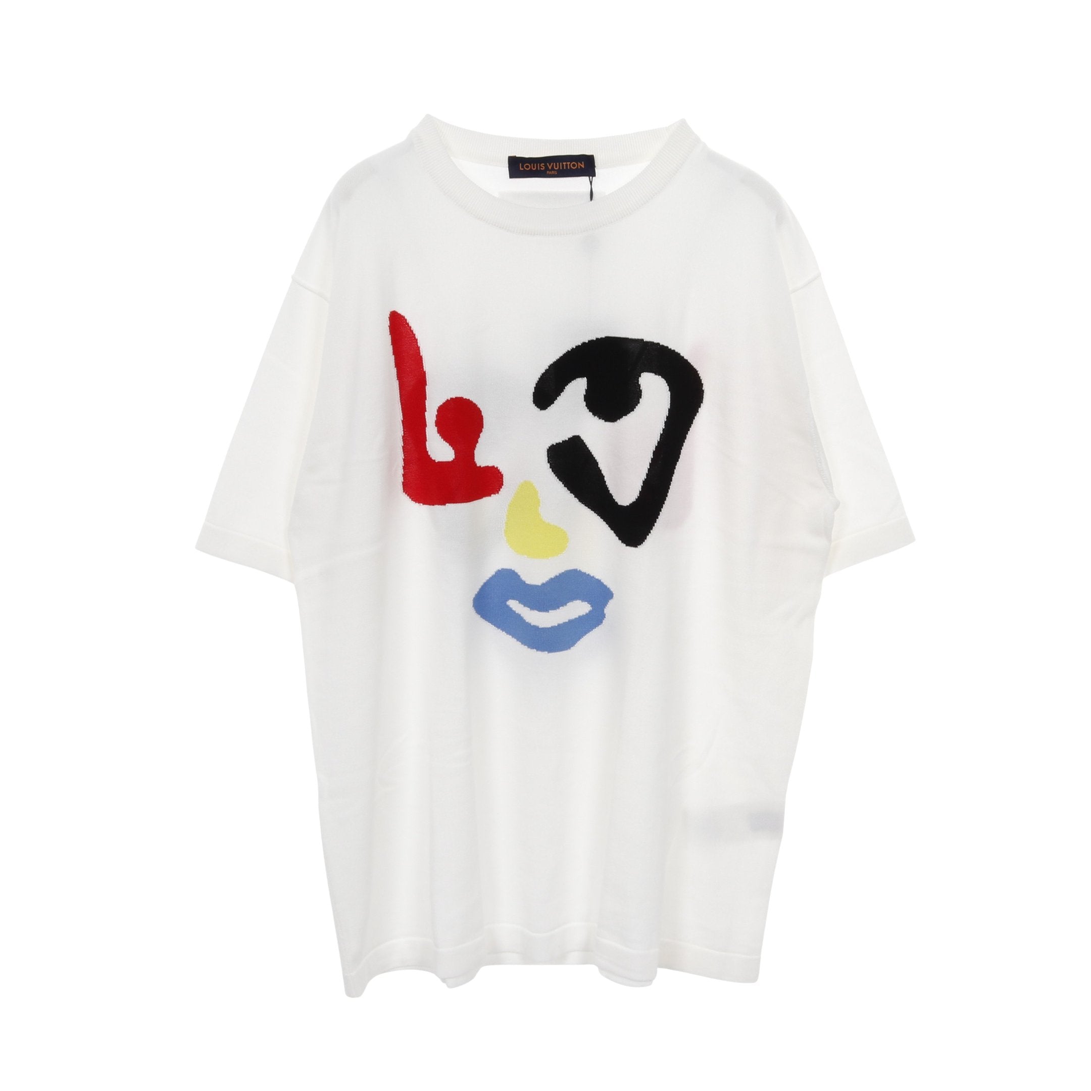 LOUIS VUITTON (ルイヴィトン) グラフィックロゴTシャツ ホワイト LOUIS VUITTON (ルイヴィトン) グラフィックロゴTシャツ ホワイト