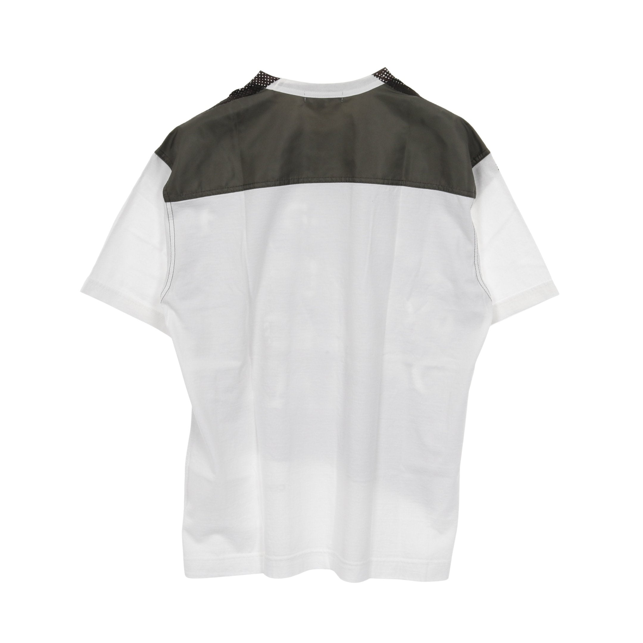 Tシャツ クルーネック 半袖 プリント コットン ホワイト ブラウン