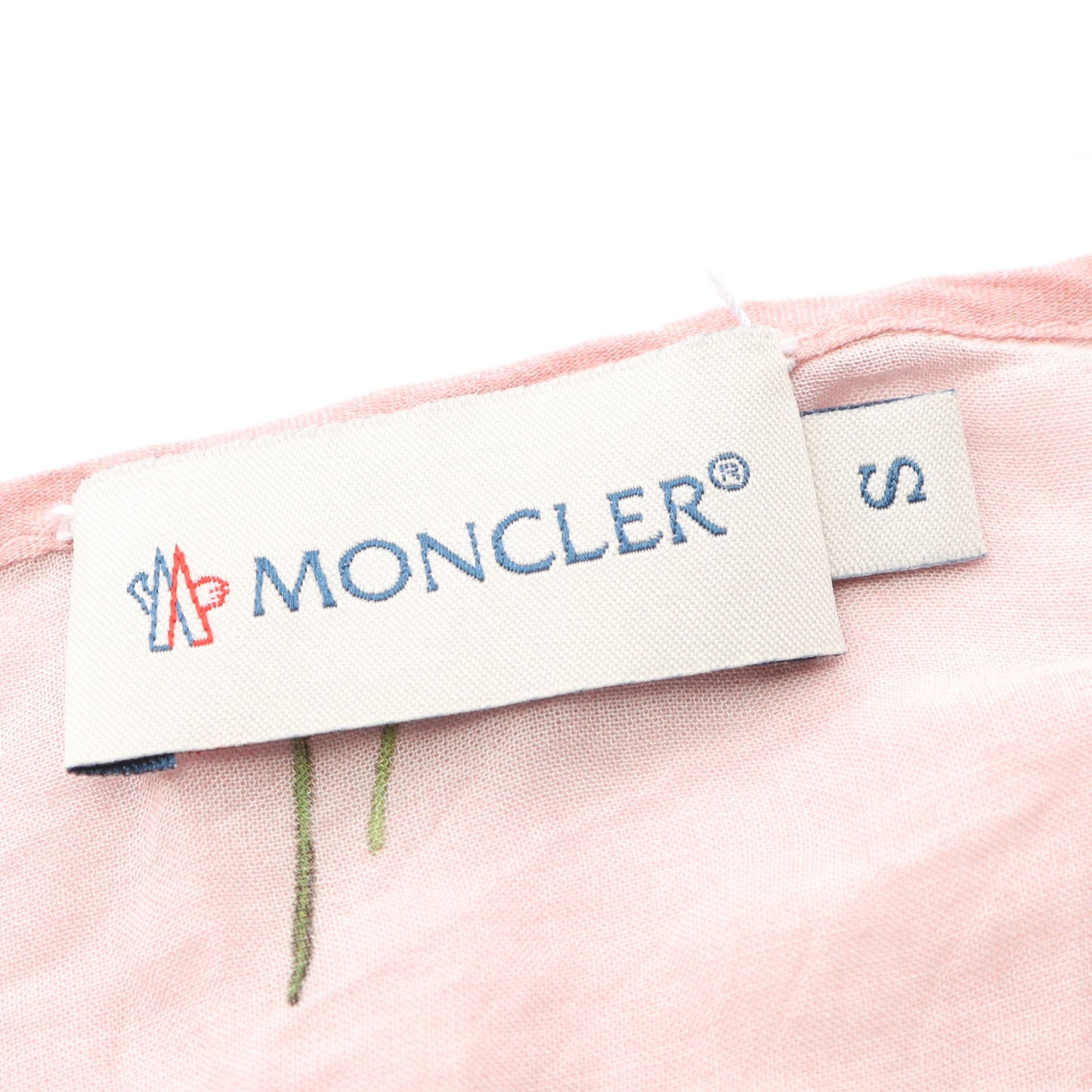 ブラウス 花柄 レーヨン ピンク マルチカラー モンクレール トップス MONCLER
