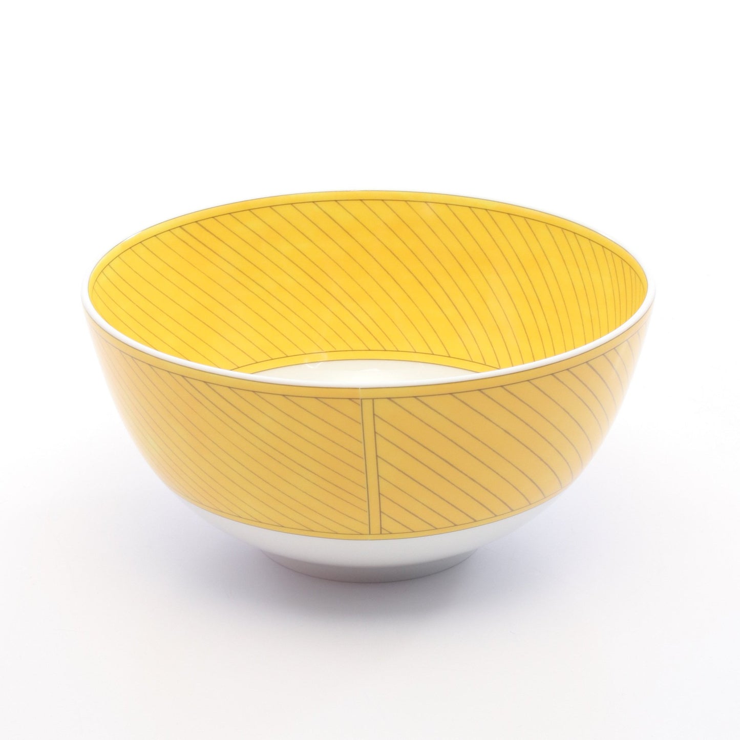 ソレイユドゥエルメス ボウルGM 食器 陶器 イエロー ホワイト グレー エルメス 財布・小物 HERMES
