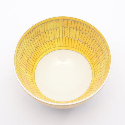 ソレイユドゥエルメス ボウルPM 食器 陶器 イエロー ホワイト グレー エルメス 財布・小物 HERMES
