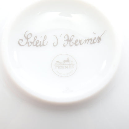 ソレイユドゥエルメス ボウルPM 食器 陶器 イエロー ホワイト グレー エルメス 財布・小物 HERMES