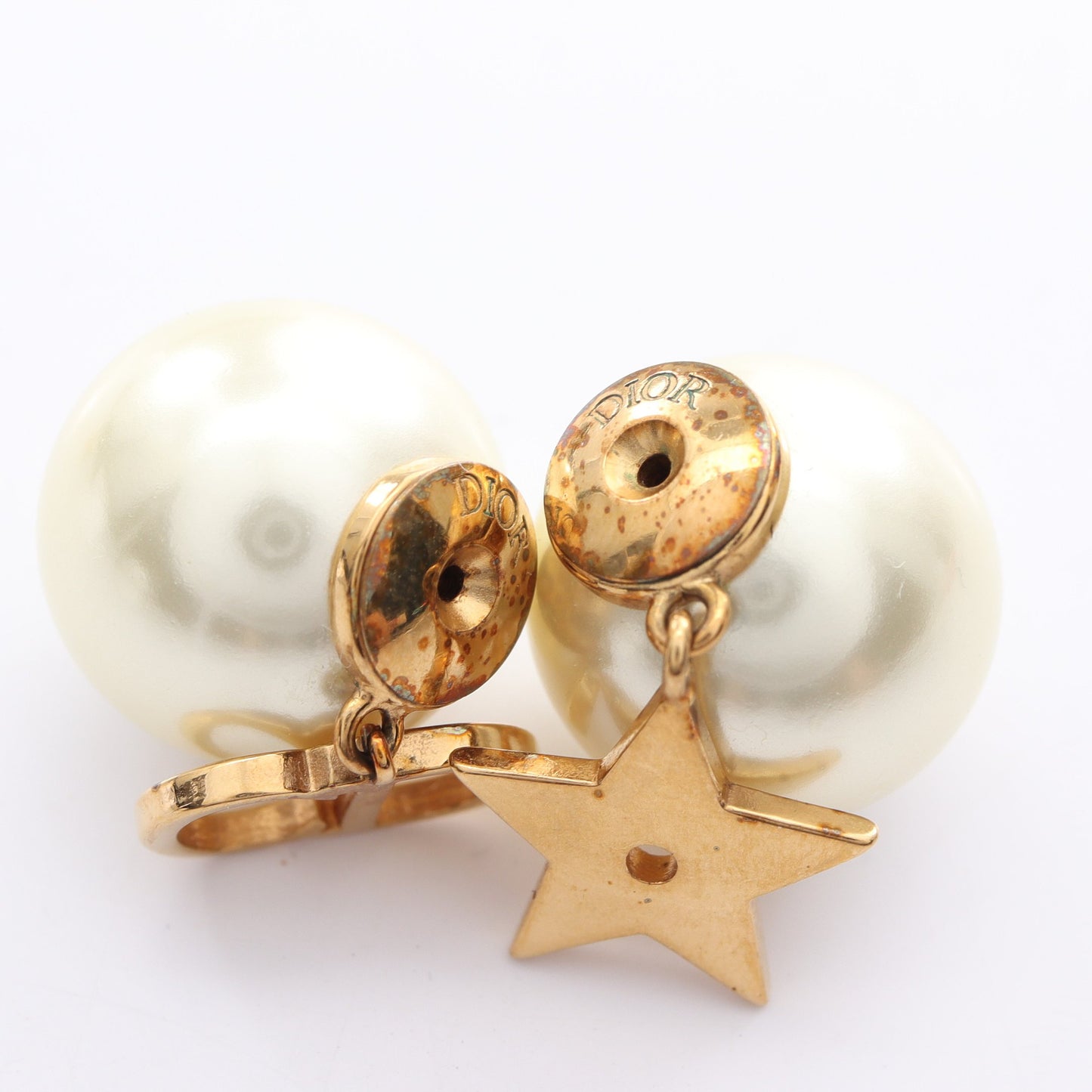 トライバル CDロゴ ピアス GP フェイクパール ゴールド オフホワイト ディオール アクセサリー DIOR