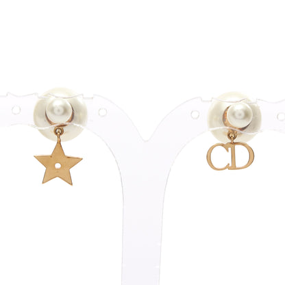トライバル CDロゴ ピアス GP フェイクパール ゴールド オフホワイト ディオール アクセサリー DIOR