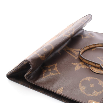 オンザゴーGM モノグラムジャイアント リバース ショルダーバッグ トートバッグ PVC ブラウン ベージュ ルイヴィトン バッグ LOUIS VUITTON