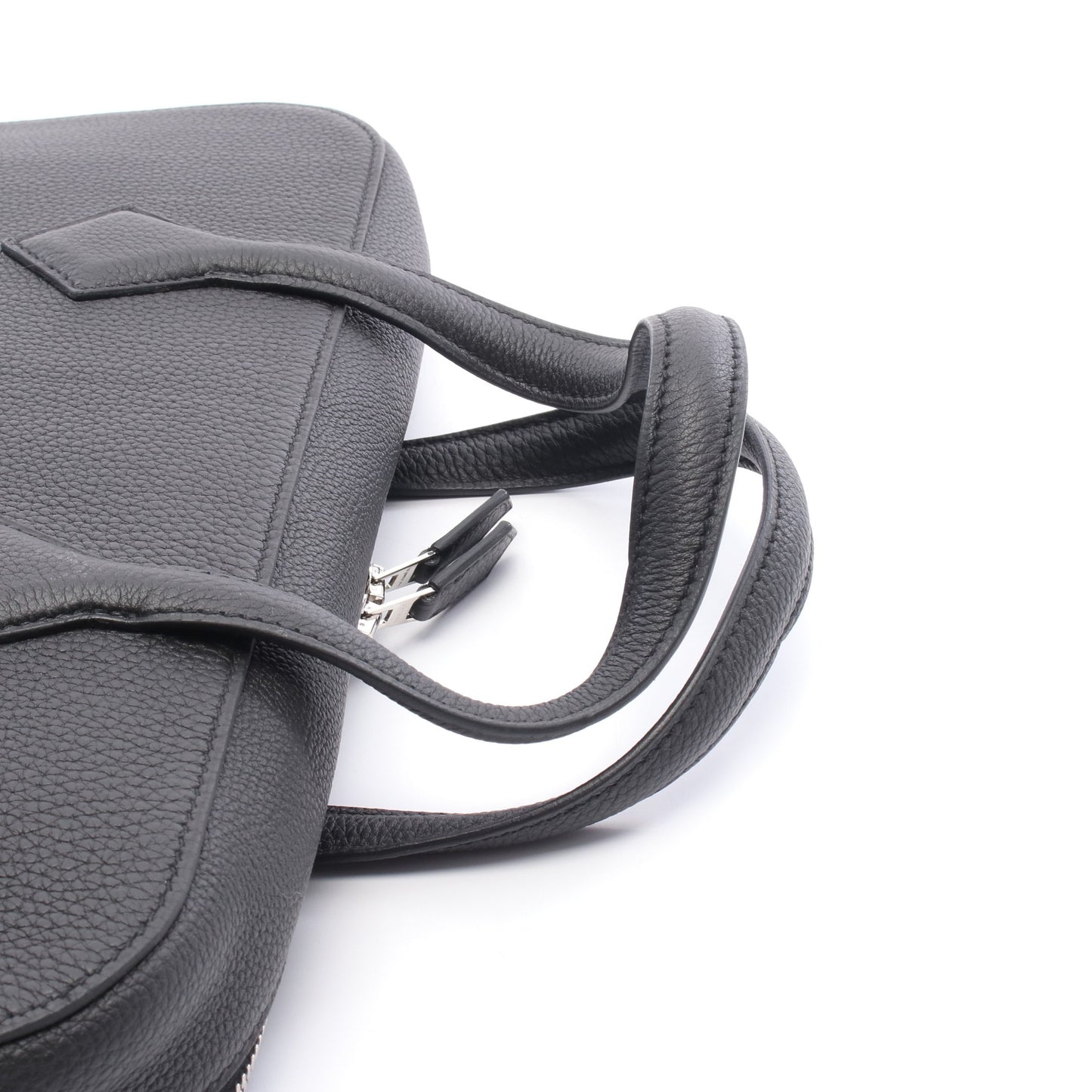 ヴィクトリアライト ブリーフケース ビジネスバッグ トゴ ブラック シルバー金具 C刻印 エルメス バッグ HERMES