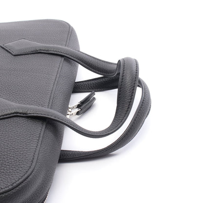 ヴィクトリアライト ブリーフケース ビジネスバッグ トゴ ブラック シルバー金具 C刻印 エルメス バッグ HERMES