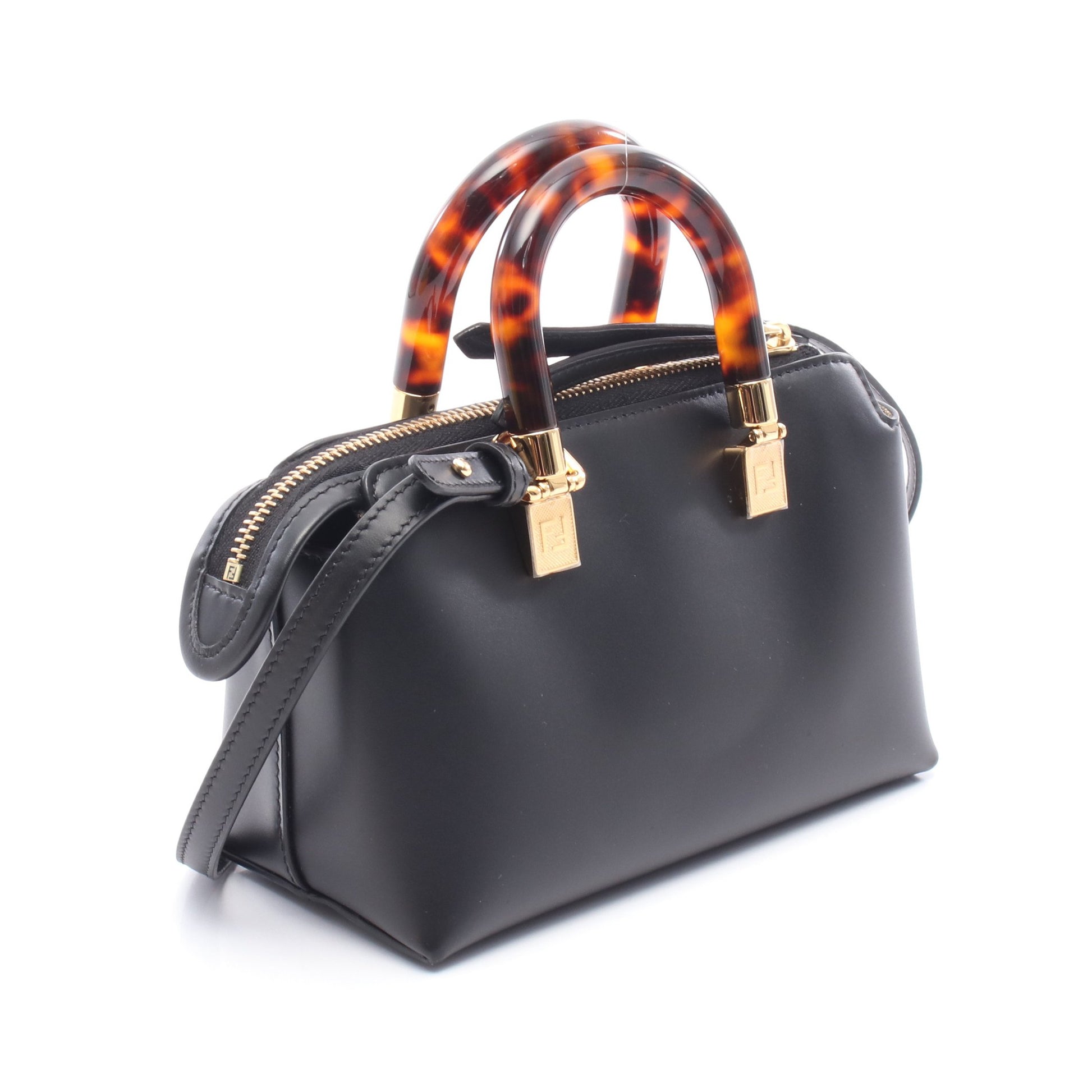 バイザウェイ ミニ ハンドバッグ レザー ブラック 2WAY フェンディ バッグ FENDI