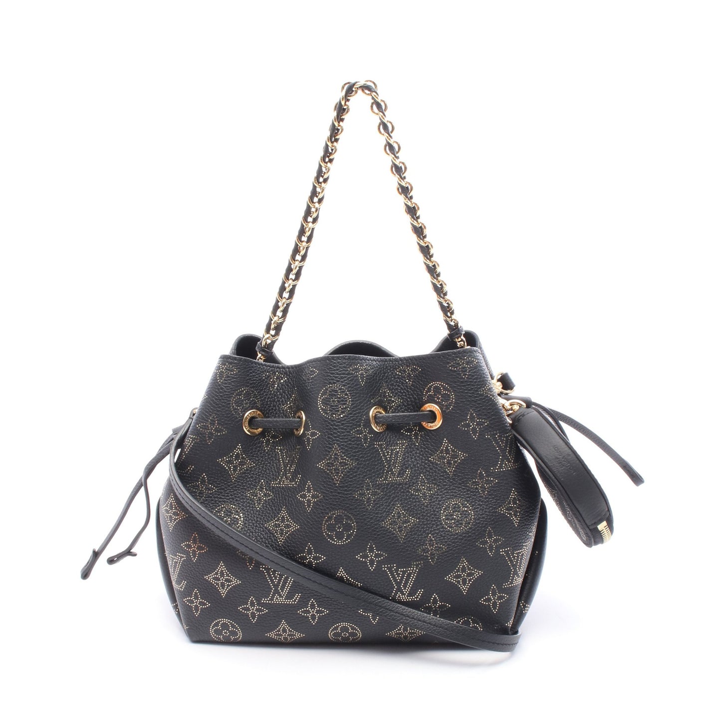 ベラ マヒナ ノワール チェーンハンドバッグ レザー ブラック ゴールド 2WAY ルイヴィトン バッグ LOUIS VUITTON