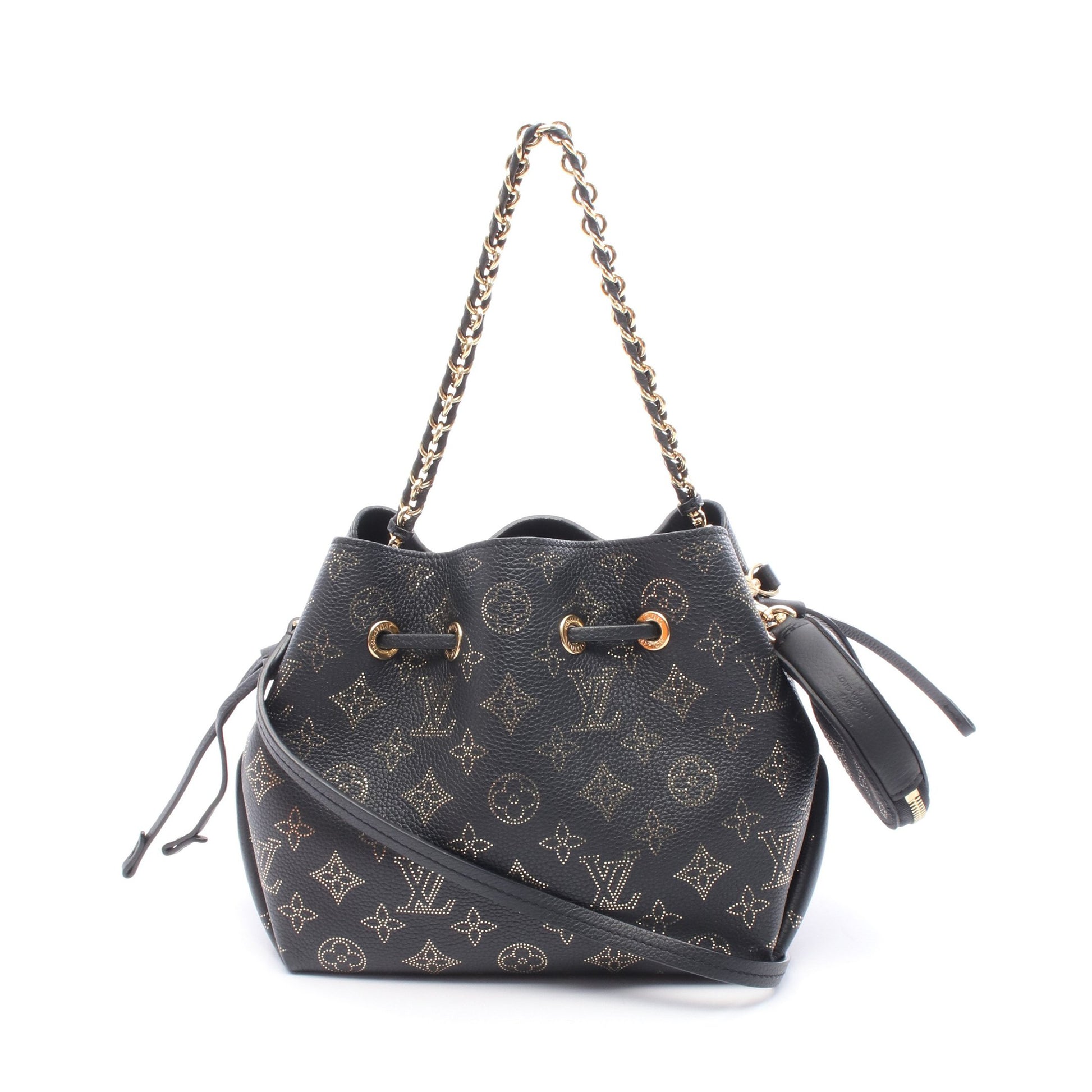 ベラ マヒナ ノワール チェーンハンドバッグ レザー ブラック ゴールド 2WAY ルイヴィトン バッグ LOUIS VUITTON