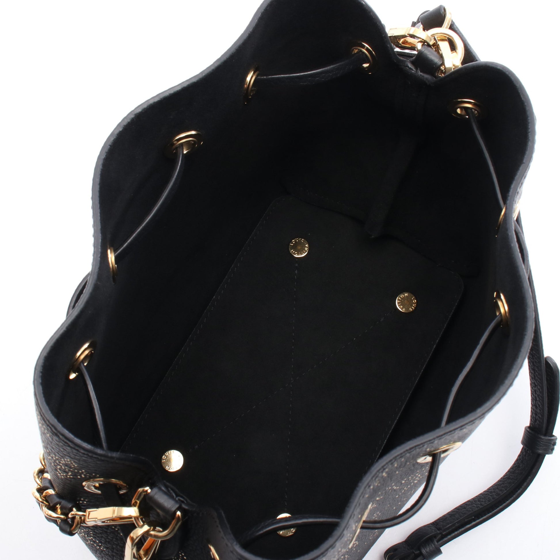 ベラ マヒナ ノワール チェーンハンドバッグ レザー ブラック ゴールド 2WAY ルイヴィトン バッグ LOUIS VUITTON