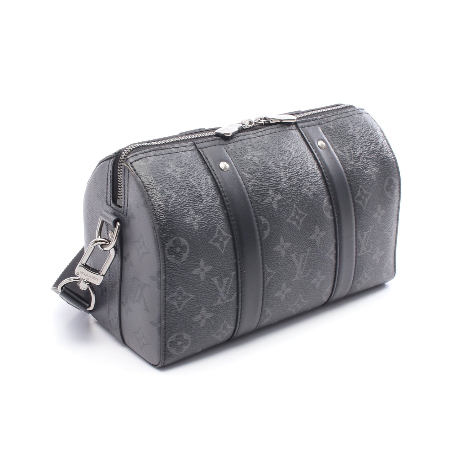 シティ キーポル モノグラムエクリプス リバース ショルダーバッグ PVC レザー ブラック グレー ルイヴィトン バッグ LOUIS VUITTON