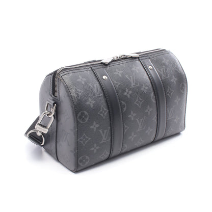シティ キーポル モノグラムエクリプス リバース ショルダーバッグ PVC レザー ブラック グレー ルイヴィトン バッグ LOUIS VUITTON