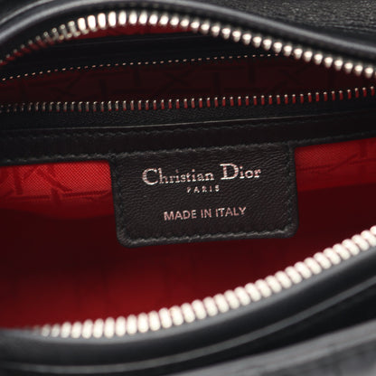 LADY DIOR レディディオール カナージュ ハンドバッグ レザー ブラック 2WAY クリスチャンディオール バッグ Christian Dior