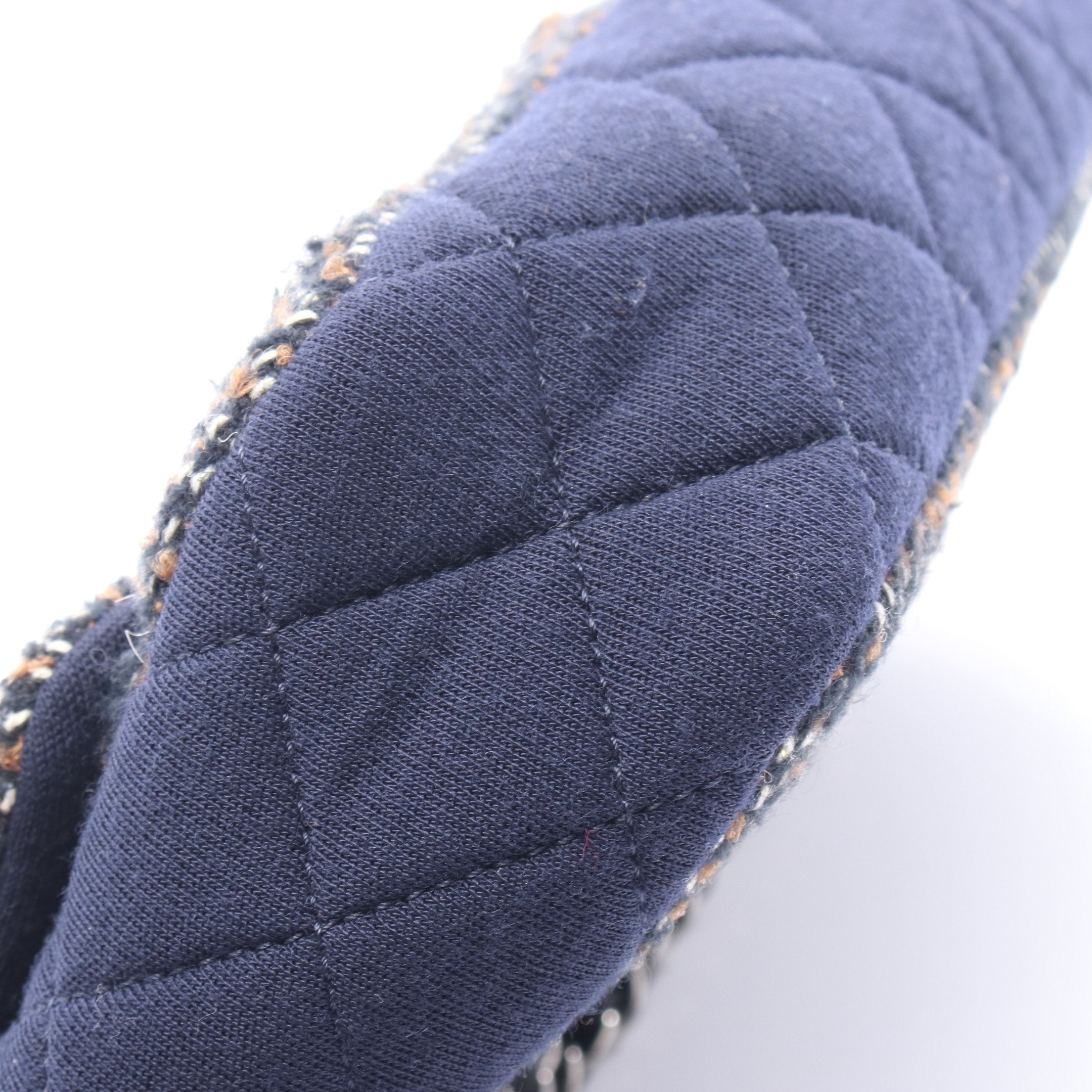 マトラッセ チェーンショルダーバッグ ツイード コットンジャージ