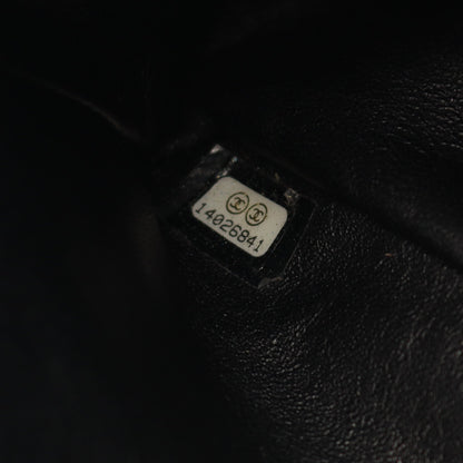 2.55 マトラッセ マキシ Wフラップ Wチェーンショルダーバッグ レザー ブラック シルバー金具 シャネル バッグ CHANEL