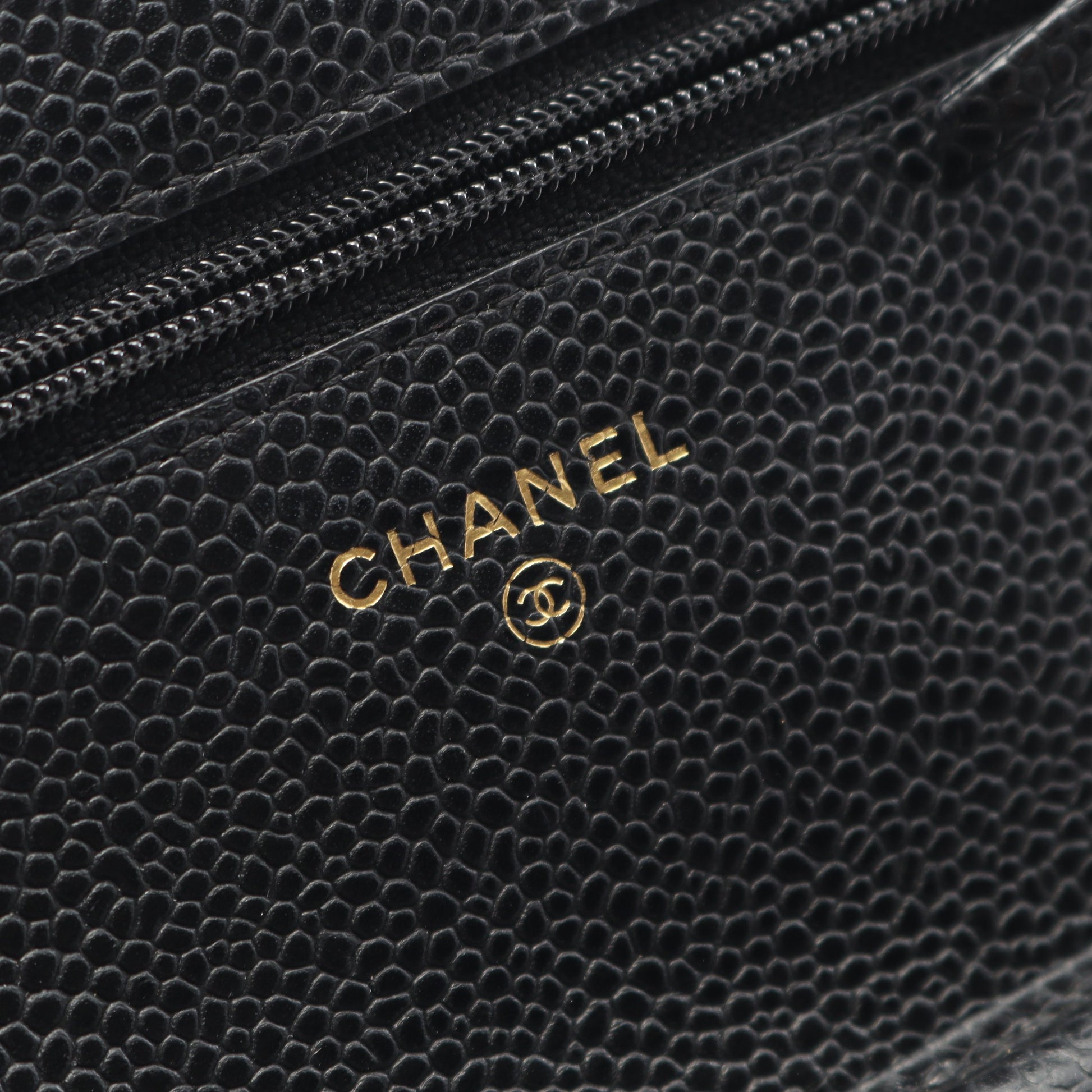 マトラッセ チェーンウォレット キャビアスキン ブラック ゴールド金具 シャネル バッグ CHANEL