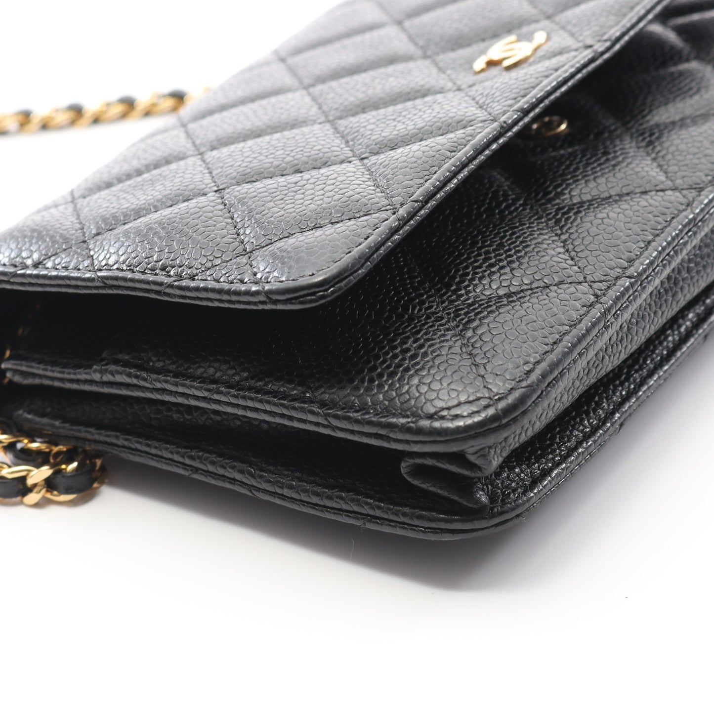 マトラッセ チェーンウォレット キャビアスキン ブラック ゴールド金具 シャネル バッグ CHANEL