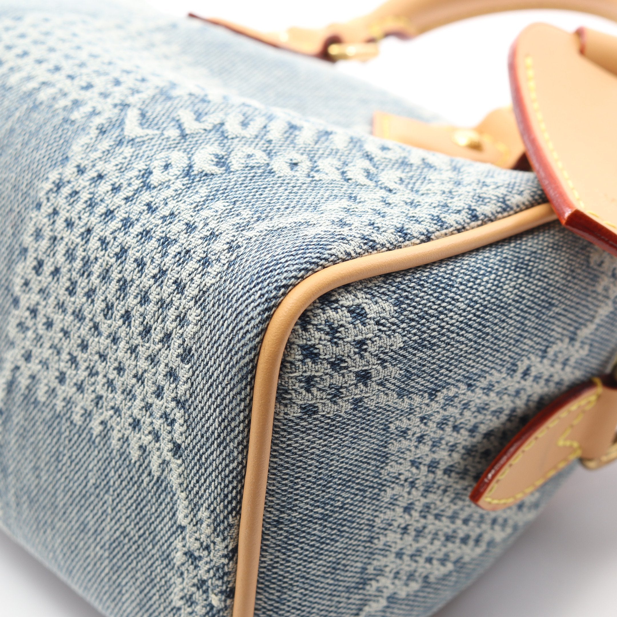 スピーディ バンドリエール18 ダミエデニム ハンドバッグ デニム