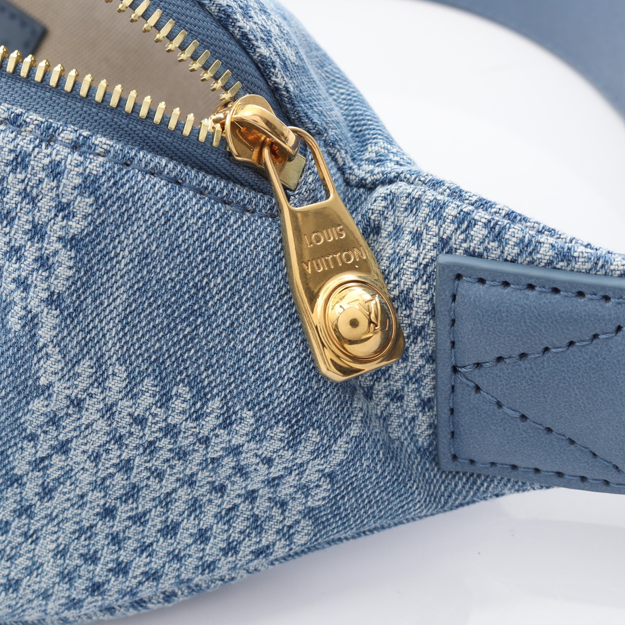 ラッシュ バムバッグ ダミエデニム ボディバッグ ウエストバッグ