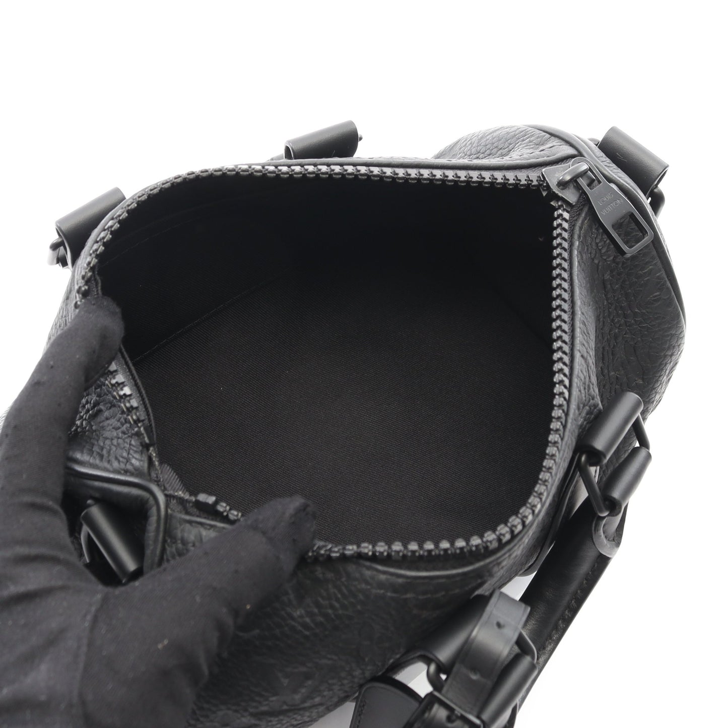 キーポル バンドリエール25 トリヨンモノグラム ノワール ハンドバッグ レザー ブラック 2WAY ルイヴィトン バッグ LOUIS VUITTON