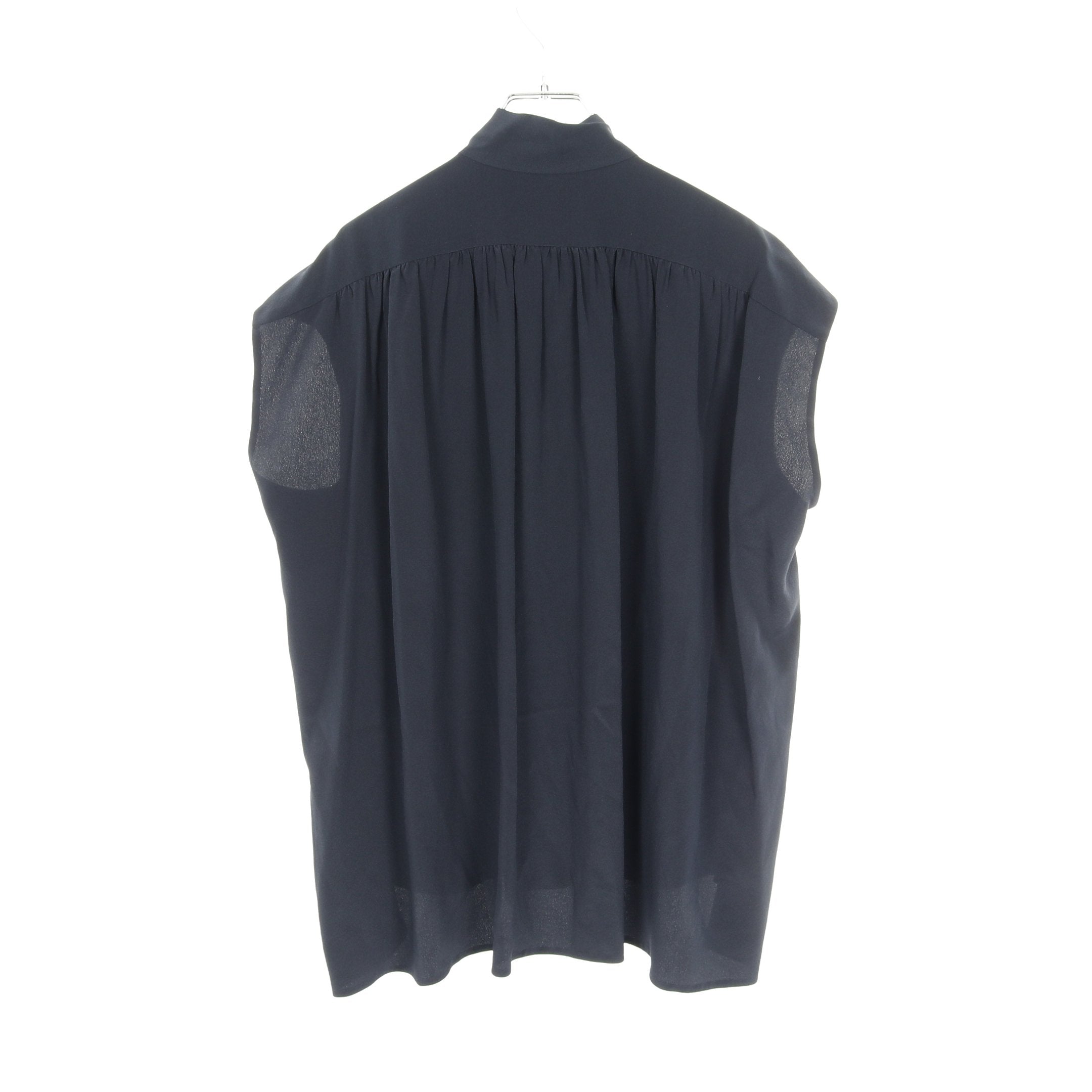 ドゥロワー ボウタイ シルクブラウス 黒